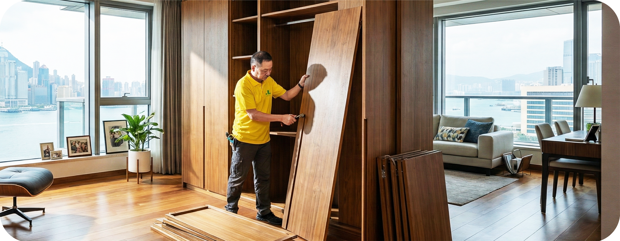 實惠搬屋師傅組裝大型淘寶傢俬；歡迎進行搬運服務查詢，我們提供搬運連拆裝的一站式優惠搬屋報價，解決網購傢俬與IKEA家具安裝難題。