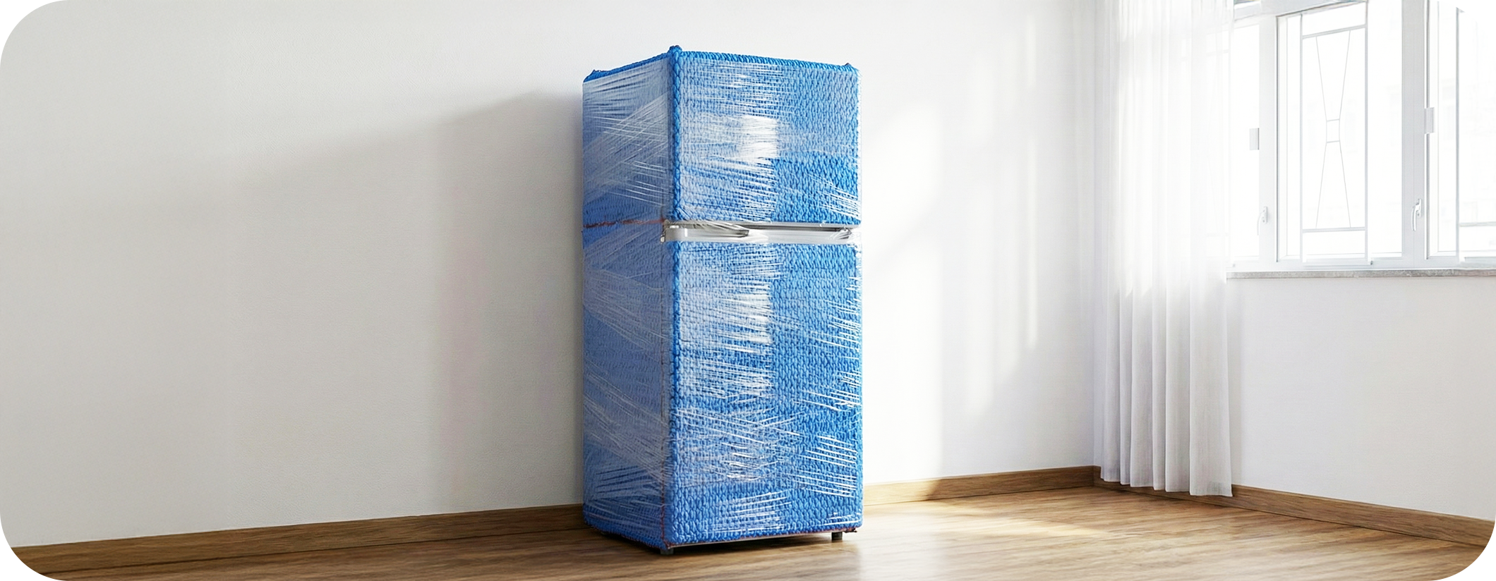 雪櫃門固定與外層膠膜保護