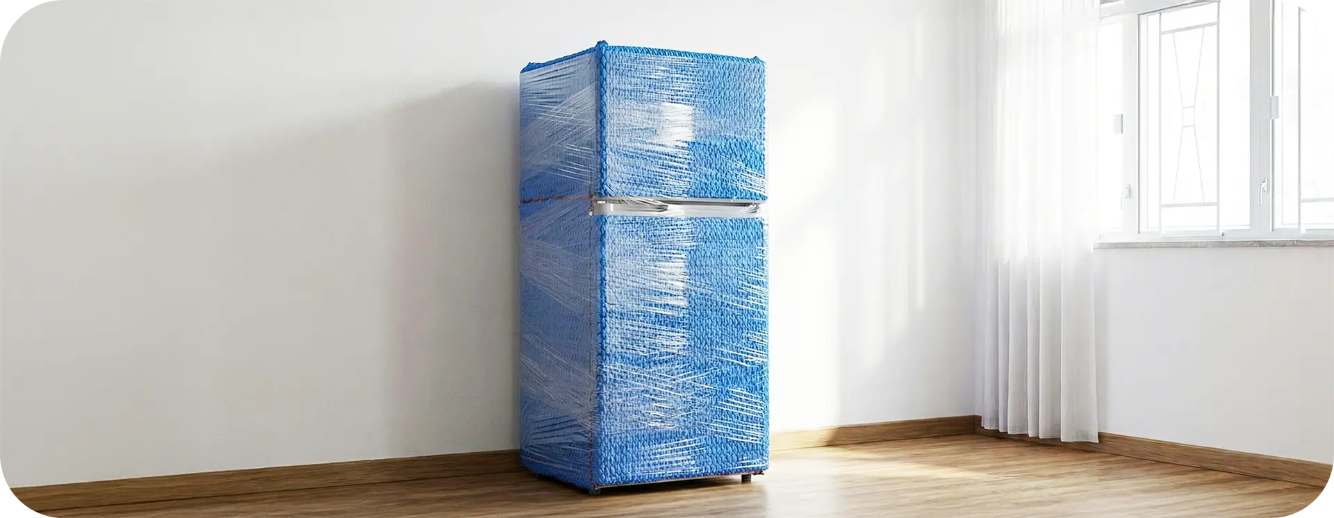 雪櫃門固定與外層膠膜保護