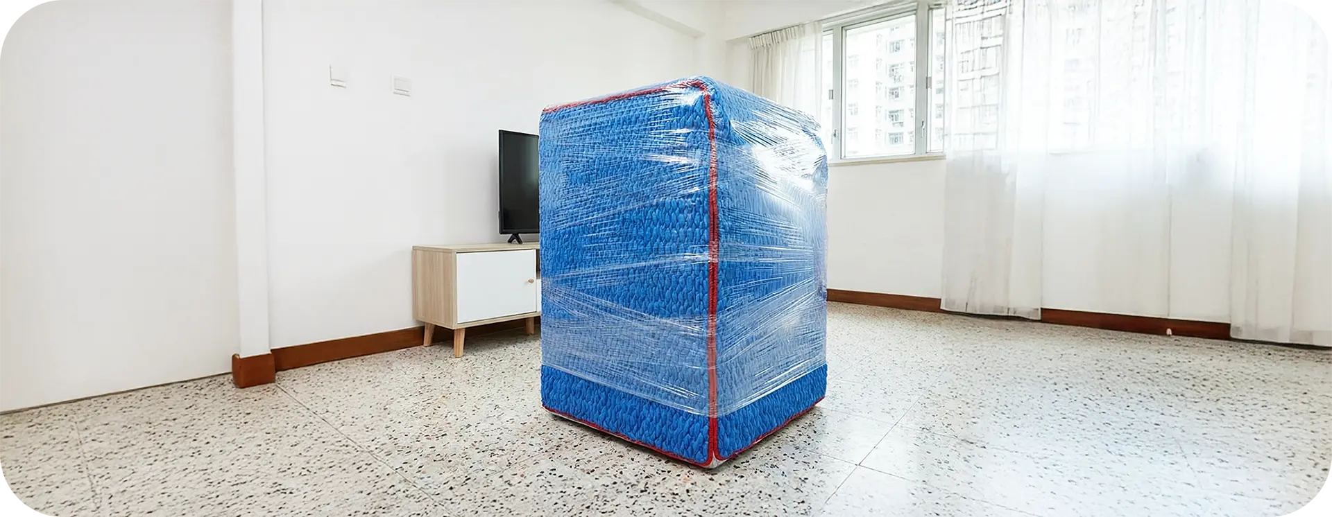 洗衣機防震與防刮花包裝